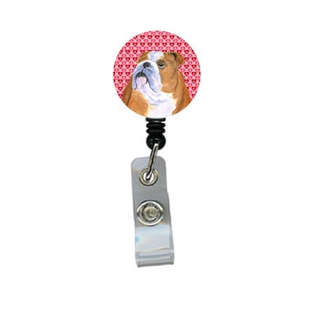 Teachers Aid Bulldog English Retractable Badge Reel Or Id Holder With Clip TE888580